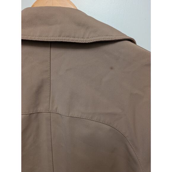 Vintage Forecaster International Trench Coat Lined Jacket Tan Brown Button Front - Picture 13 of 14